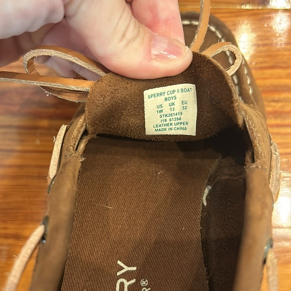 Sperry boys size 1 wide - Picture 2 of 4